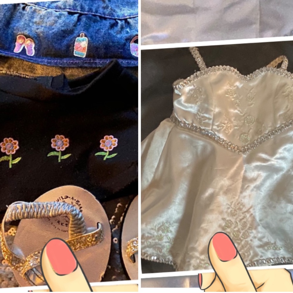 Build-A-Bear Wedding&DenimSkirt&Top Outfits {Bundled all included}